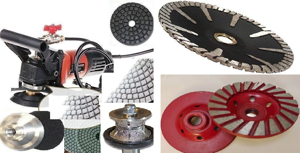 Stone Fabricator Kit Wet Polisher Diamond Pads V30 Router Bit Granite Quartz