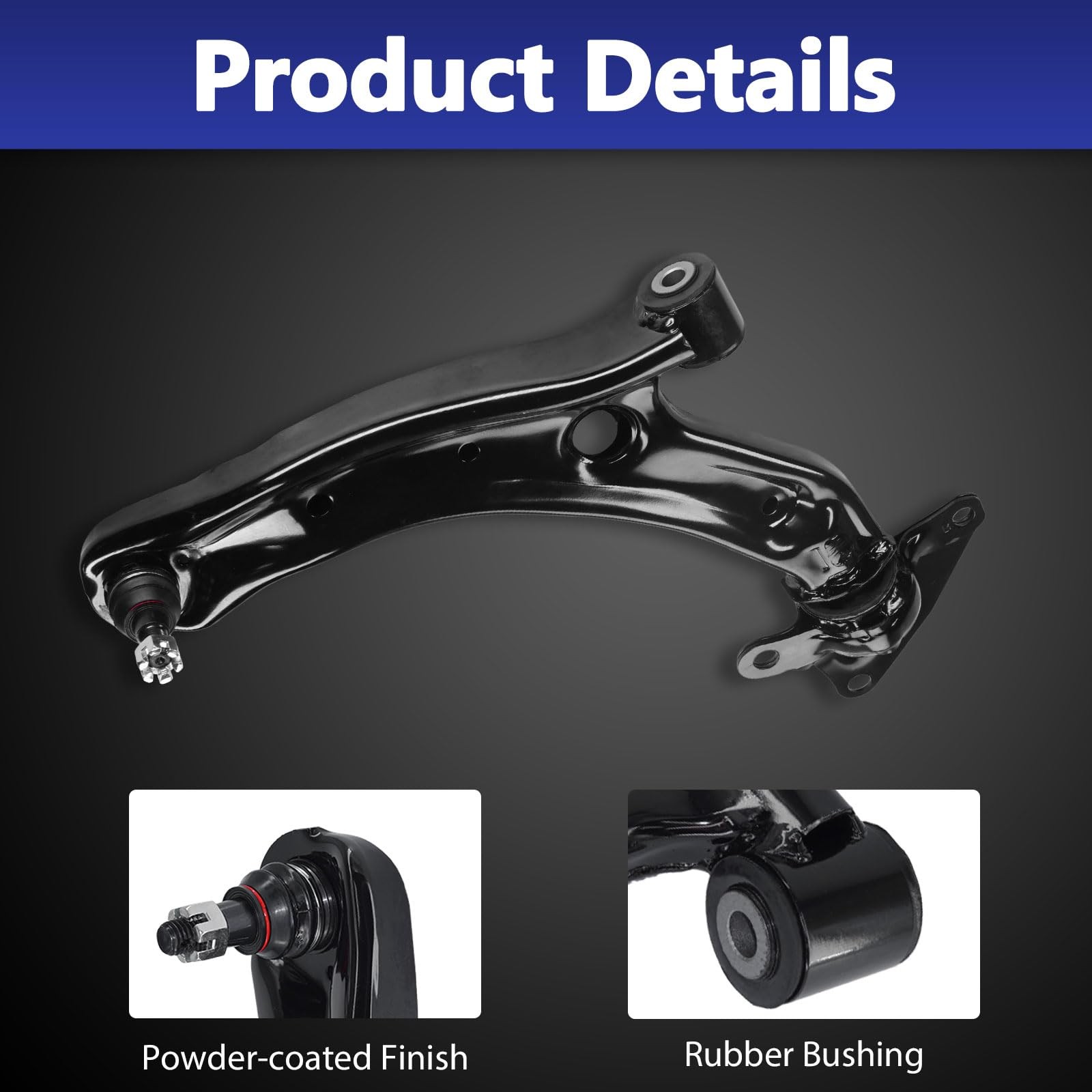Front Lower Ctrl Arm w Ball Joint Sway Bar Tie Rod Boot for 09-14 Honda Fit 10pc