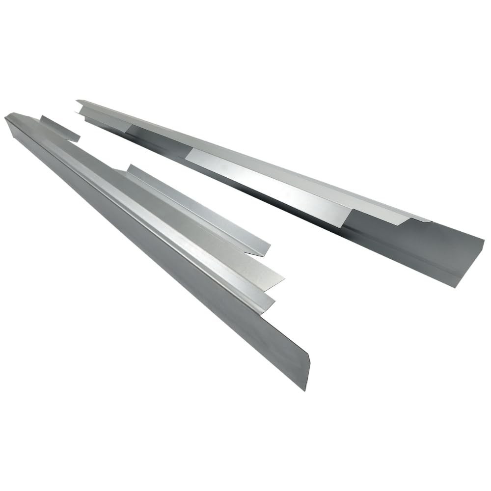 Fits Rocker Panels-1 Pair-Left & Right Sides (Silver, Steel)