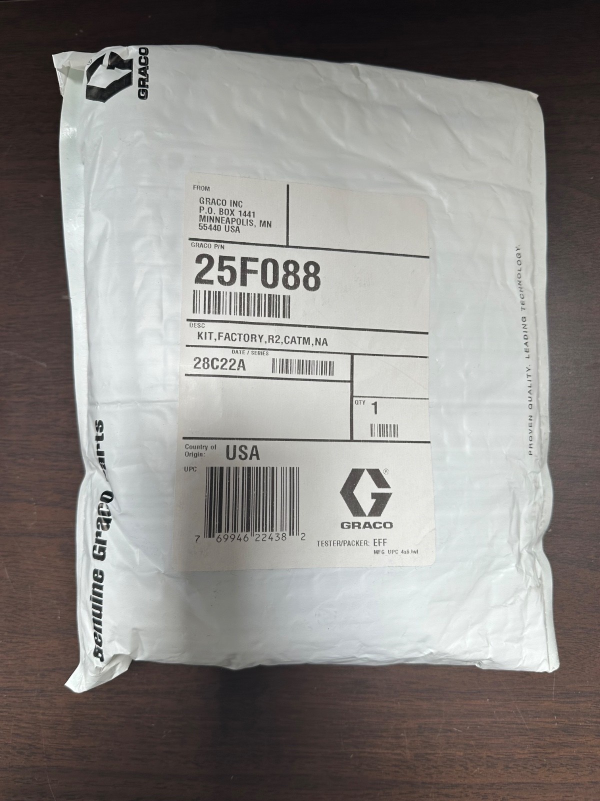 Graco 25F088 Kit Factory R2, CATM, NA