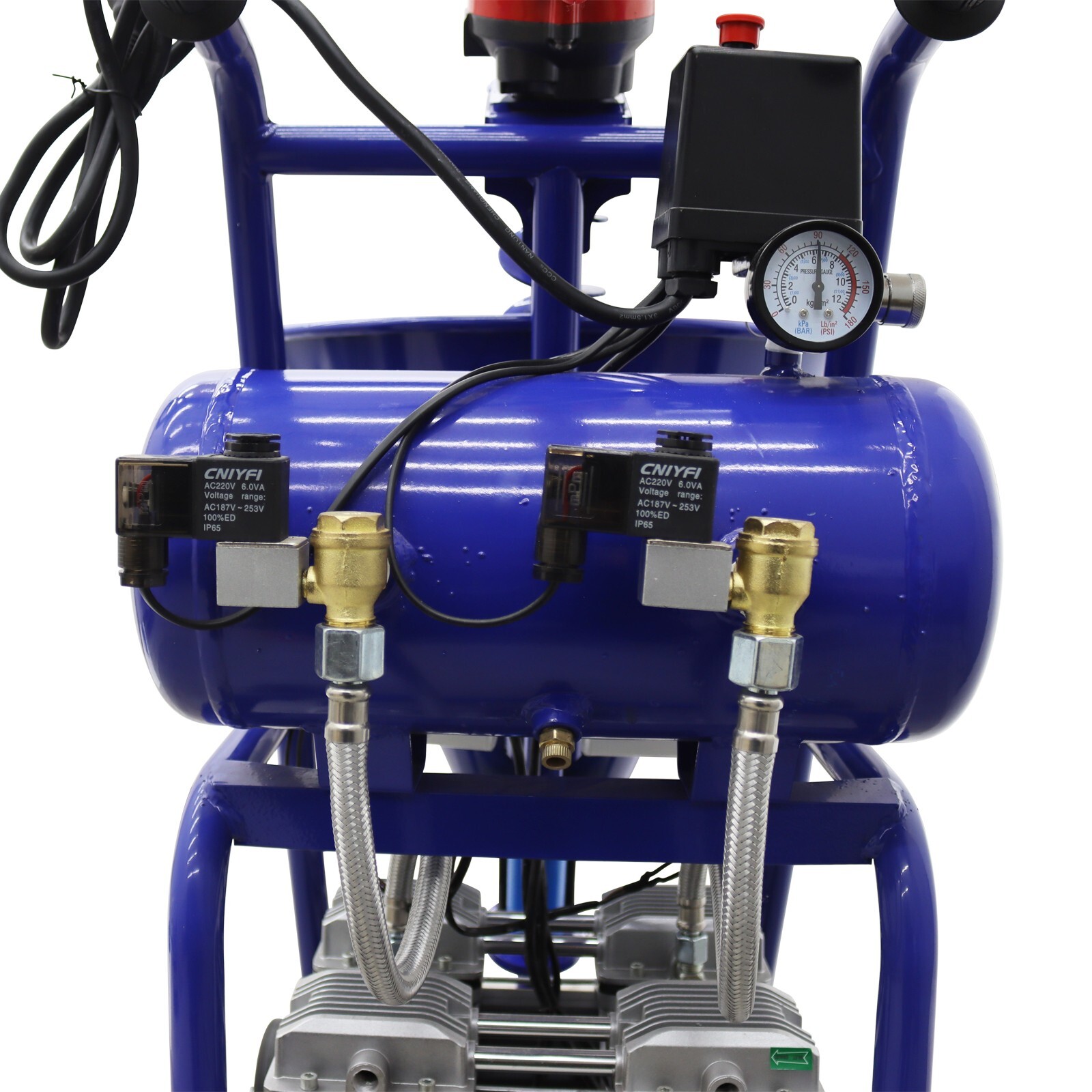Electric 50L Hopper Paint Putty Cement Grouting Spraying Machine 1-10L/min 220V