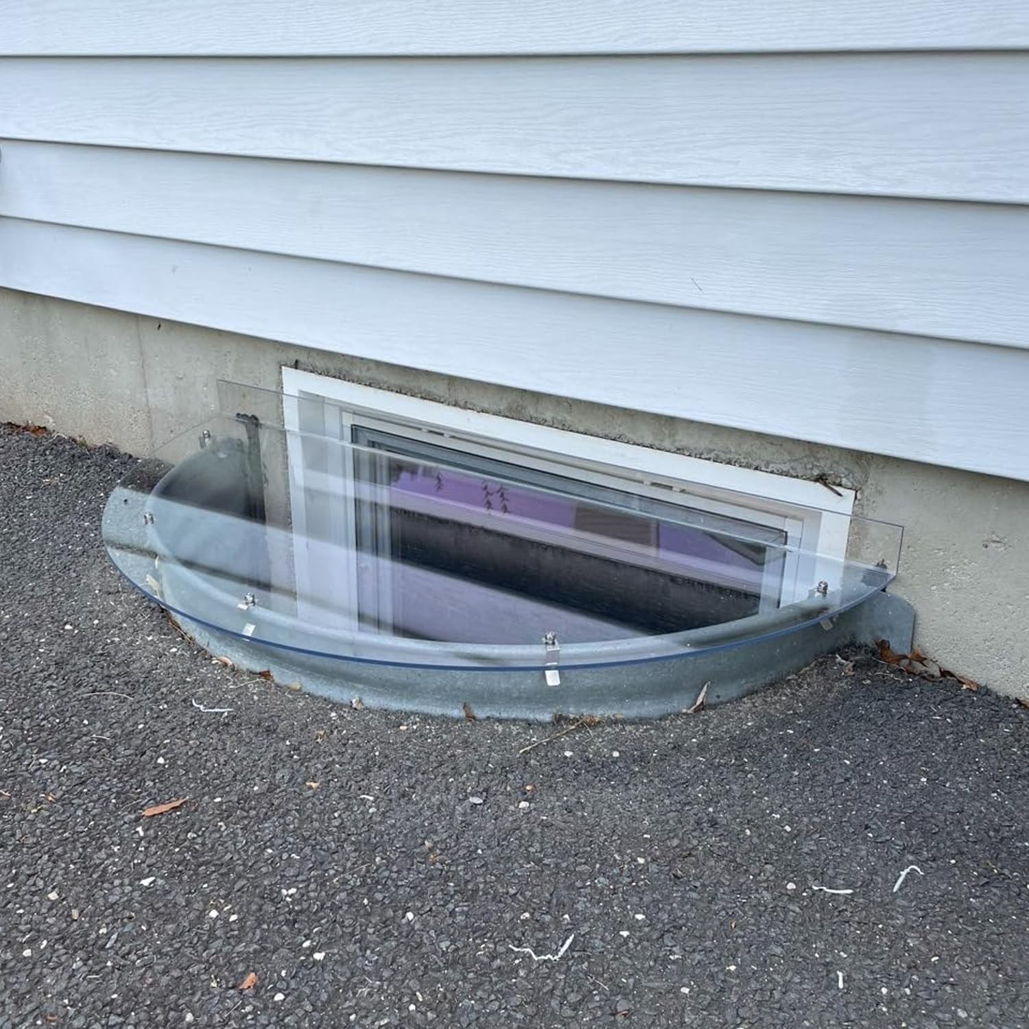 Polycarbonate Window Well Covers Outside, Basement 40″ L X 17″ W, Clear