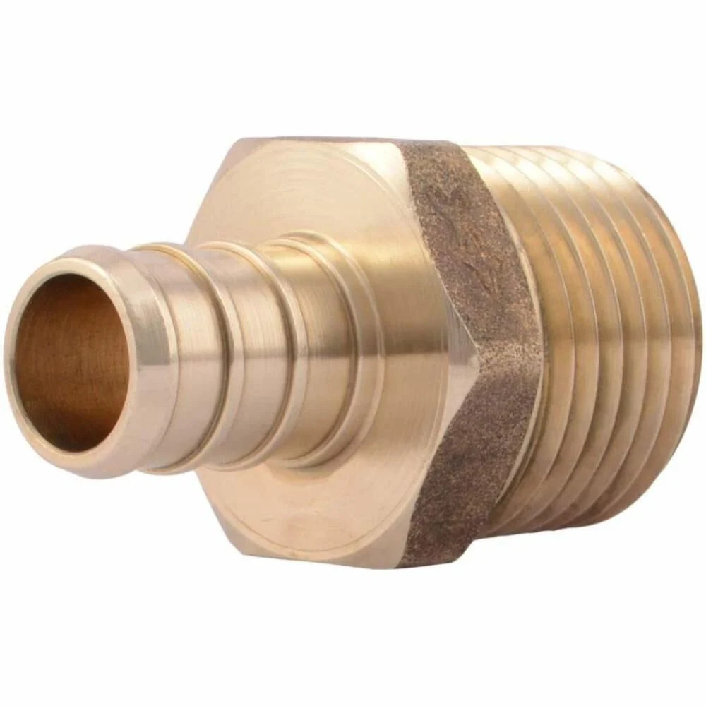 Sharkbite 1/2In X 1/2In Mnpt Brass Crimp Male Connector