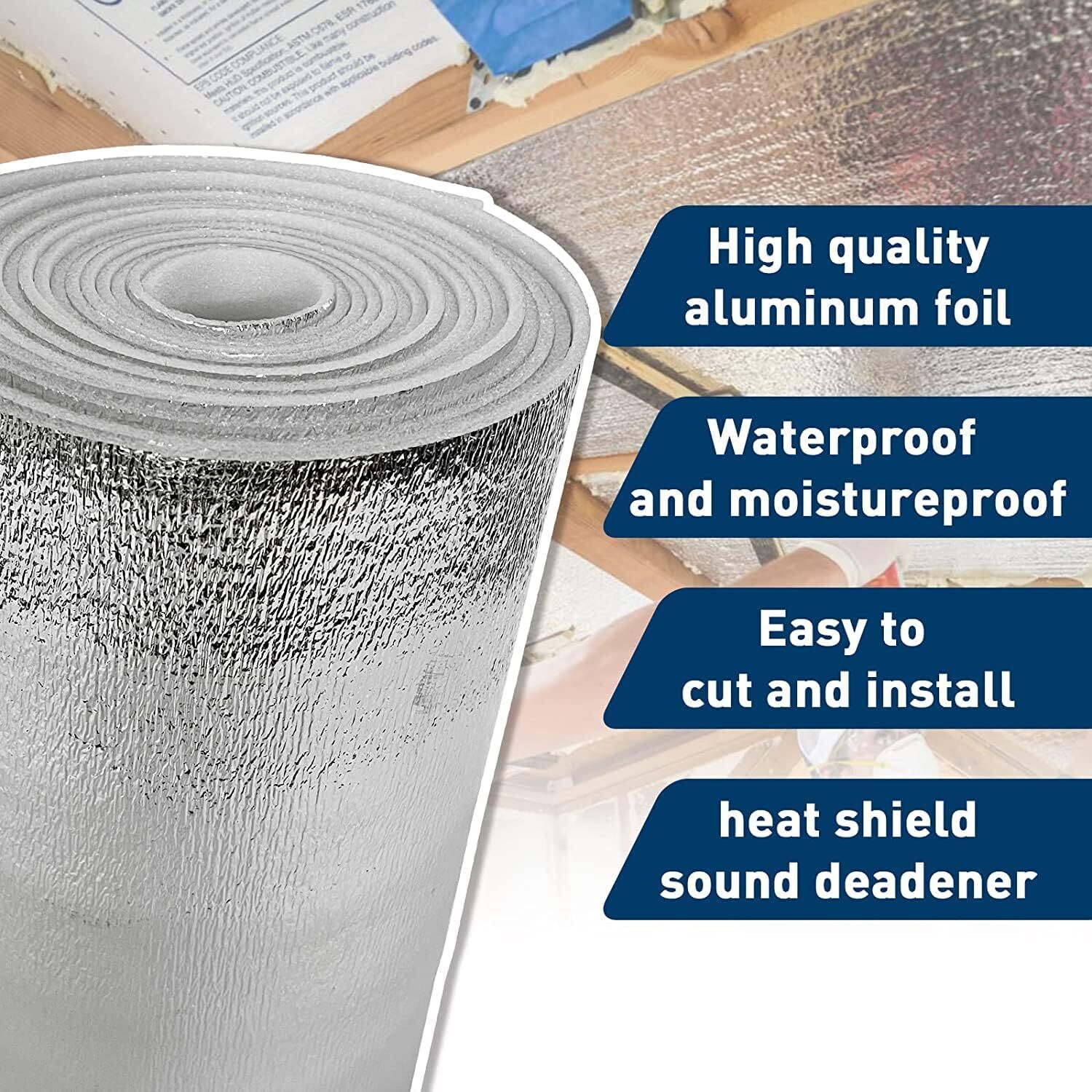 5MM Reflective Aluminum Foil Insulation Perforated Attic Roof Radiant Barrier US