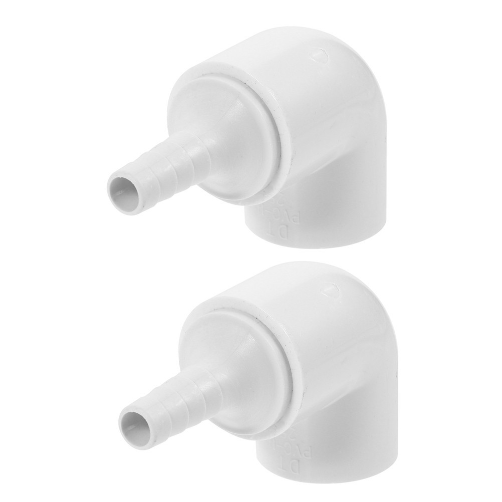 2 Pcs Hydroponic PVC Pipe Connector Adapter Fittings for Indoor Garden Setup