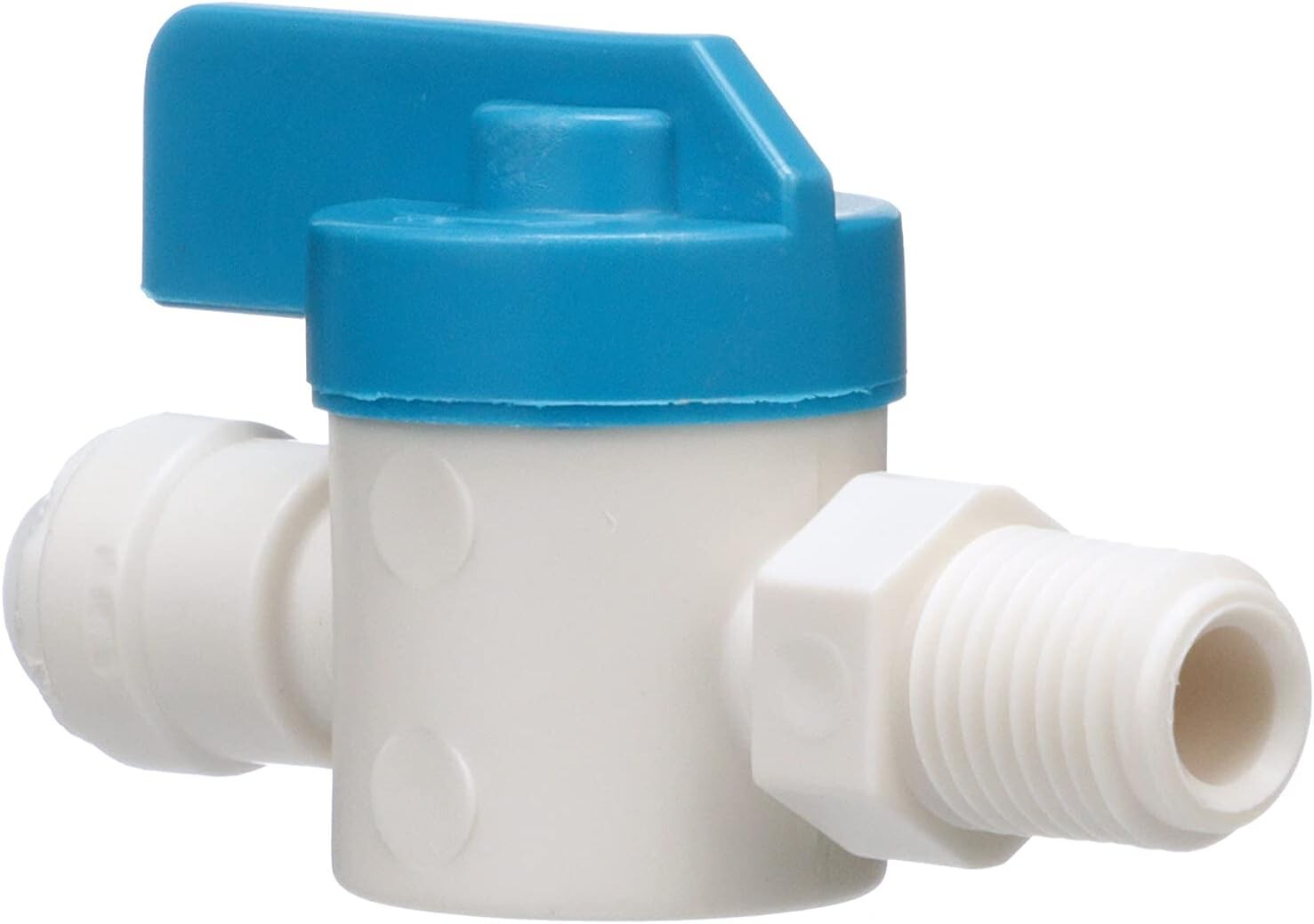 Watts 1/4-Inch Lever Handle Push-Fit Quick Connect Straight Stop Valve, PL-302