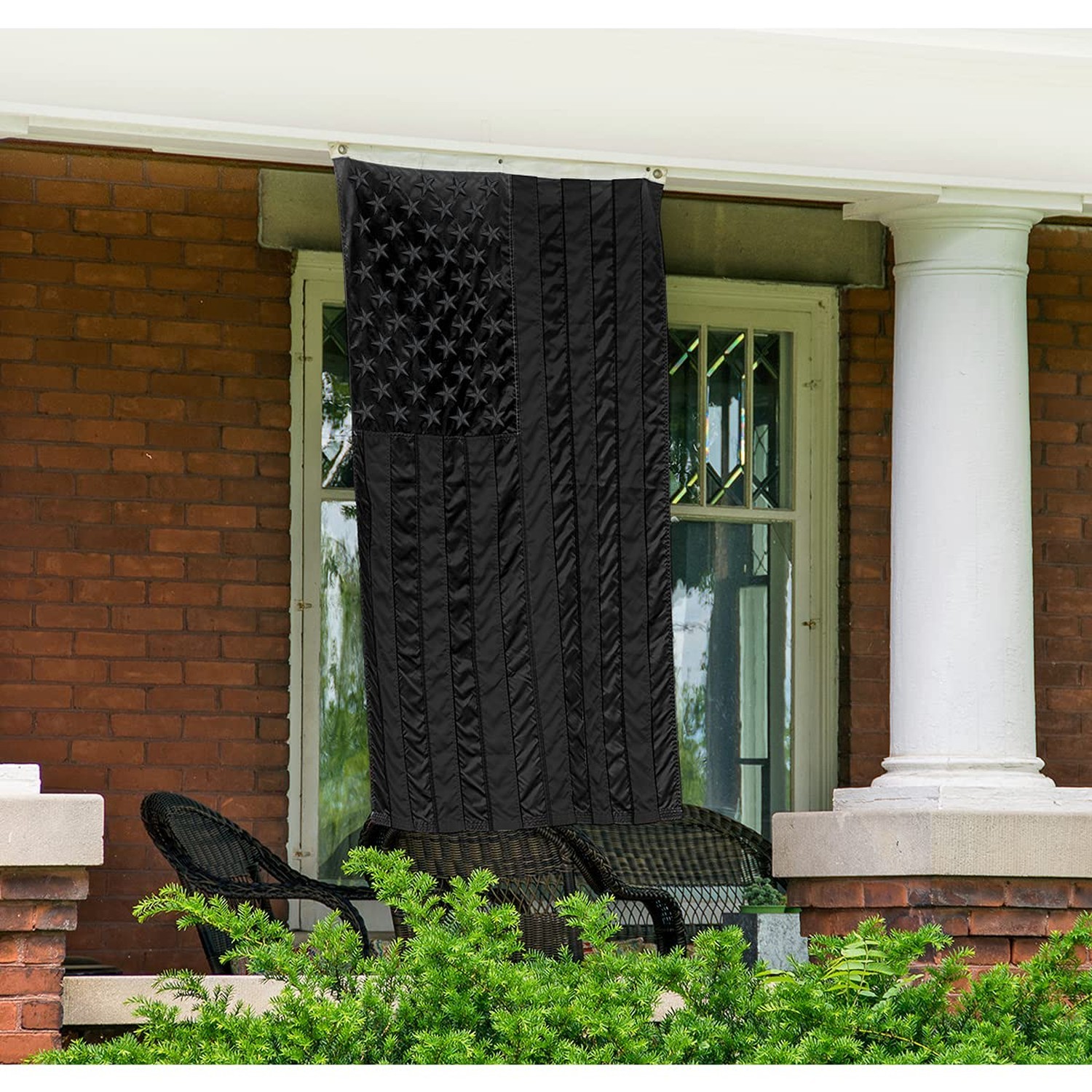 Black American Flag 4×6 Outdoor Heavy Duty – USA Flag 4×6 FT – With 50 Embroi…