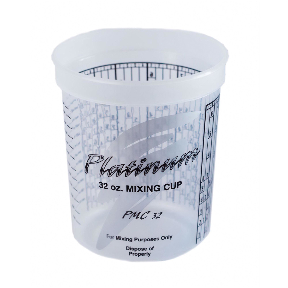 EZM.PMC32 EZ Mix Platinum PMC32 Disposable Mixing Cup with PPG Ratios, 1 qt