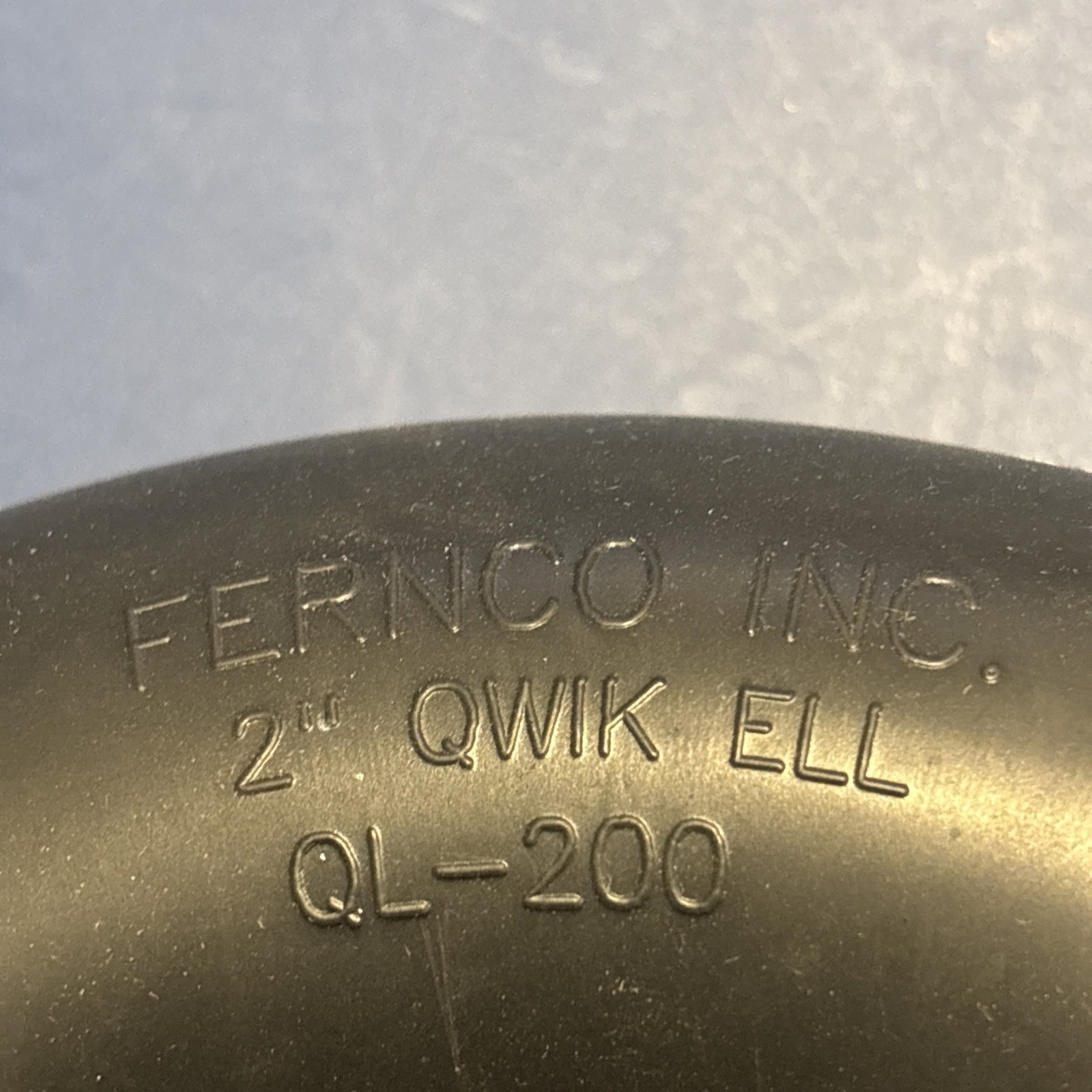 Plumbqwik Fernco 2”x2” Repair PVC Sewer & Drain Elbow PQL-200