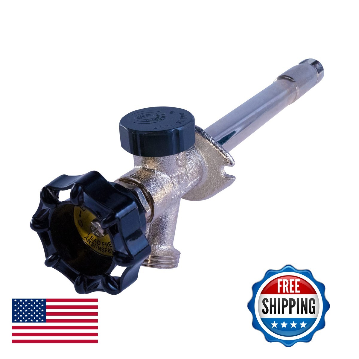 Midline Valve 84283P 6 in Frost-Free Sillcock 1/2 in PEX x 3/4 in Hose Bib