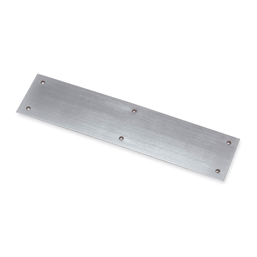 ROCKWOOD 73C.28 Push Plates,Aluminum Dull,4 x16 In 2RGL8