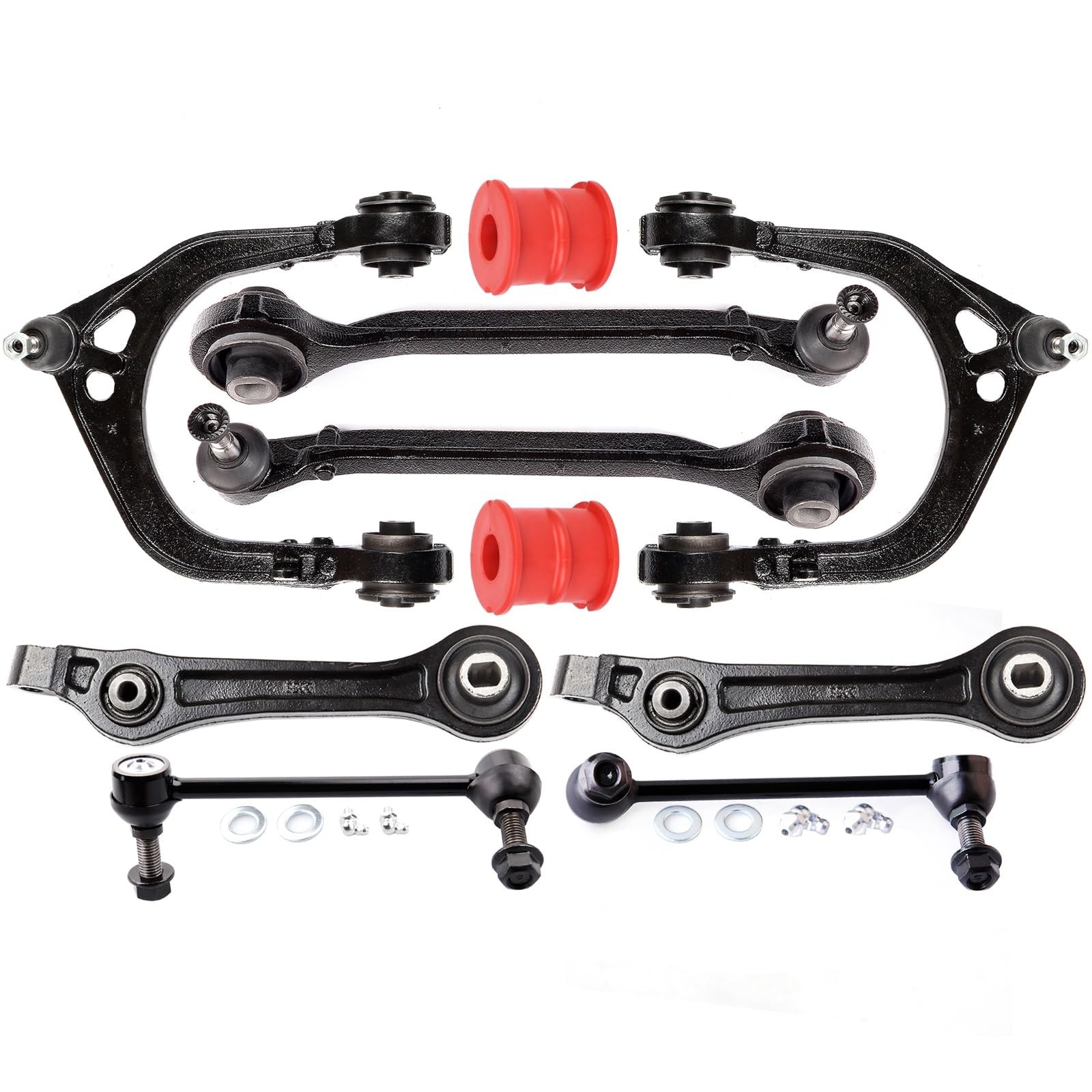 Front Control Arm Sway Bar End Link Bushing Kit 10pc Chrysler 300 Charger Magnum