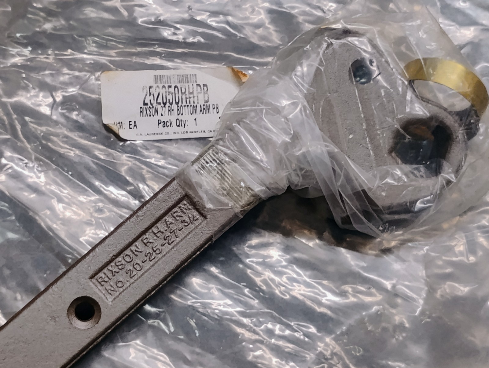 RIXSON 27 Right Hand Door Bottom Closer Arm 3/4″ Offset 20 25 27 252050RHPB