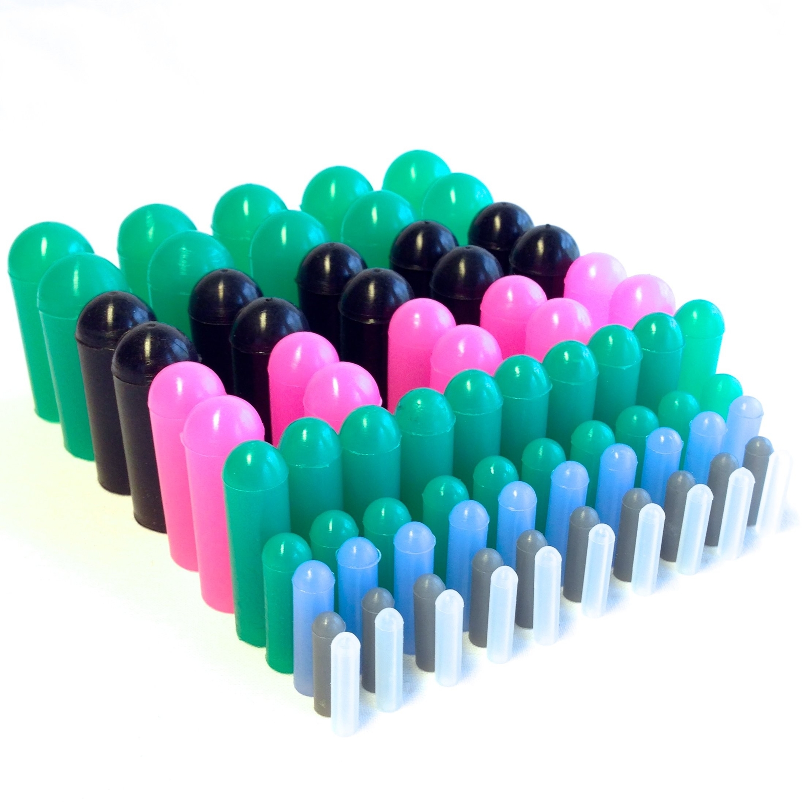 High Temp Masking Supply 160 Piece Silicone Rubber Plug and Cap Set – 1/16″ t…