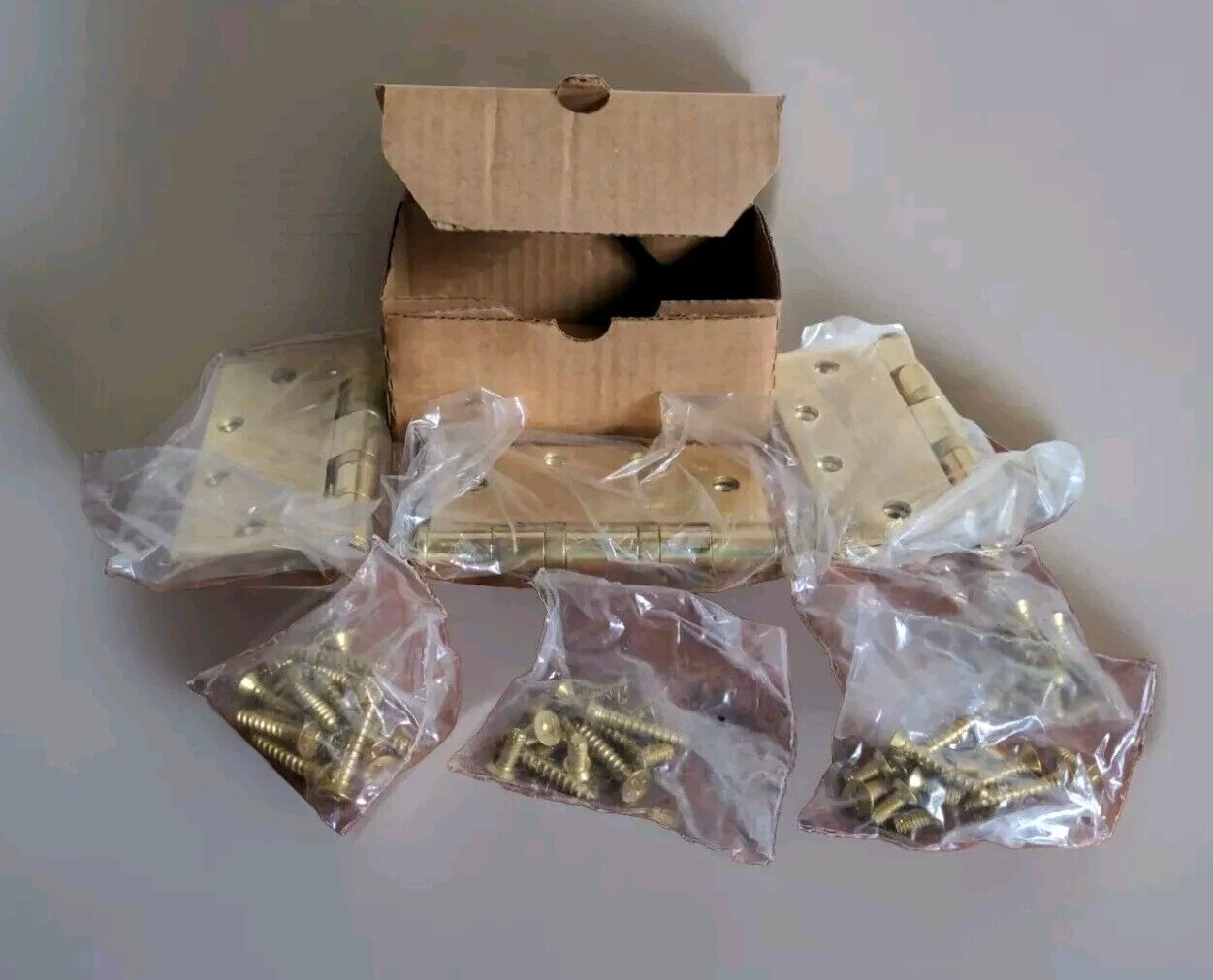 McKinney ASSA ABLOY Pack Of 3 Hinges 4 1/2 X 4 1/2 TA2714 55846 – Gold Color