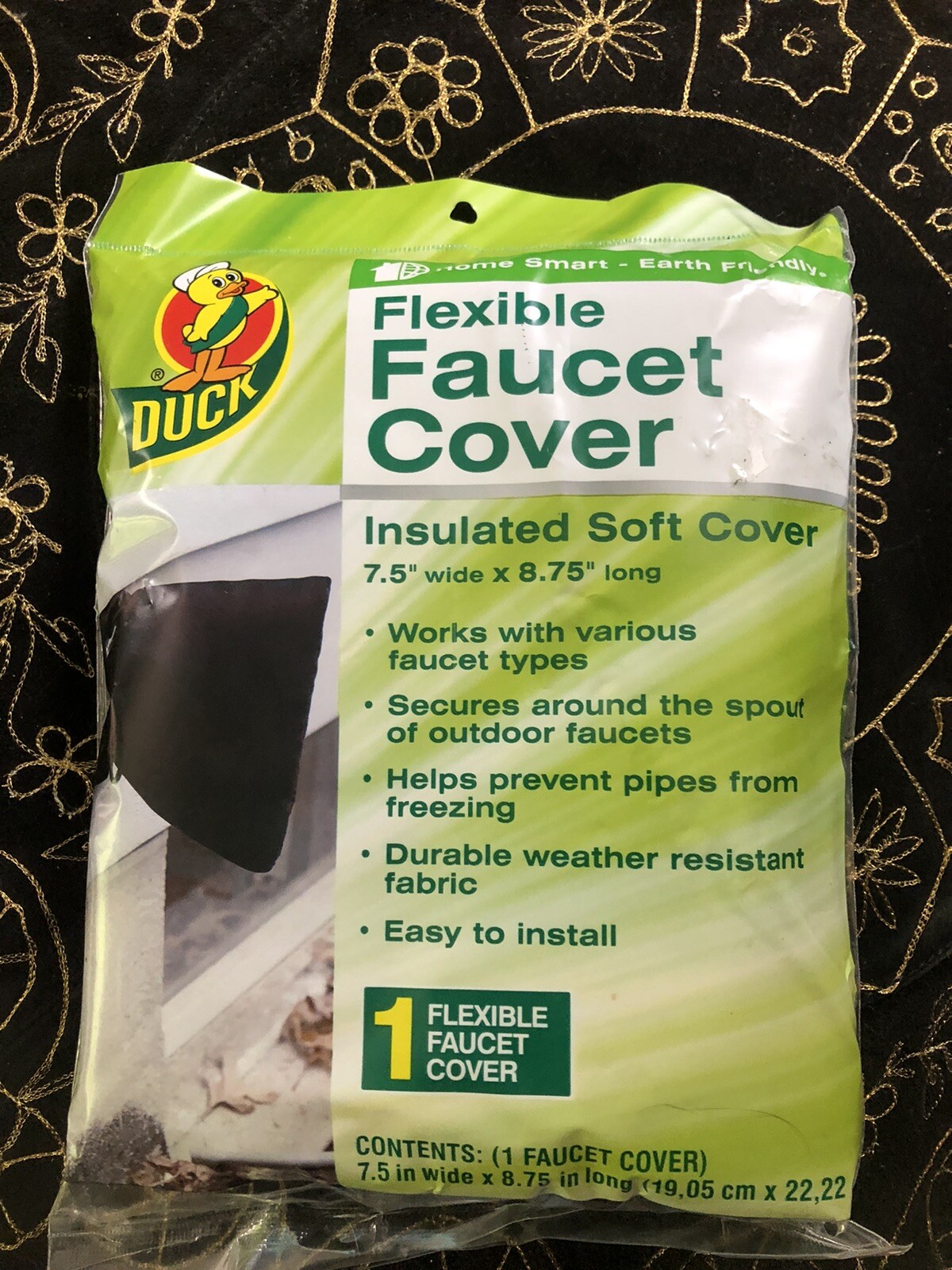 Duck Flexible Slip-On Insulated Outdoor Faucet Cover Freeze Protection Winterize
