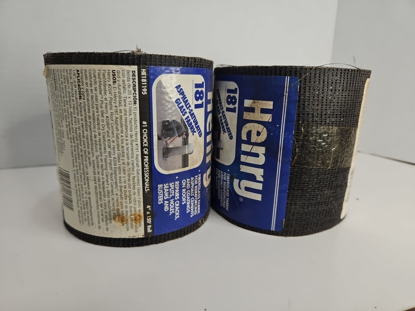 Henry 181 Asphalt Saturated Black Roofing Repair Woven Mesh Fabric 4 in x 150 ft