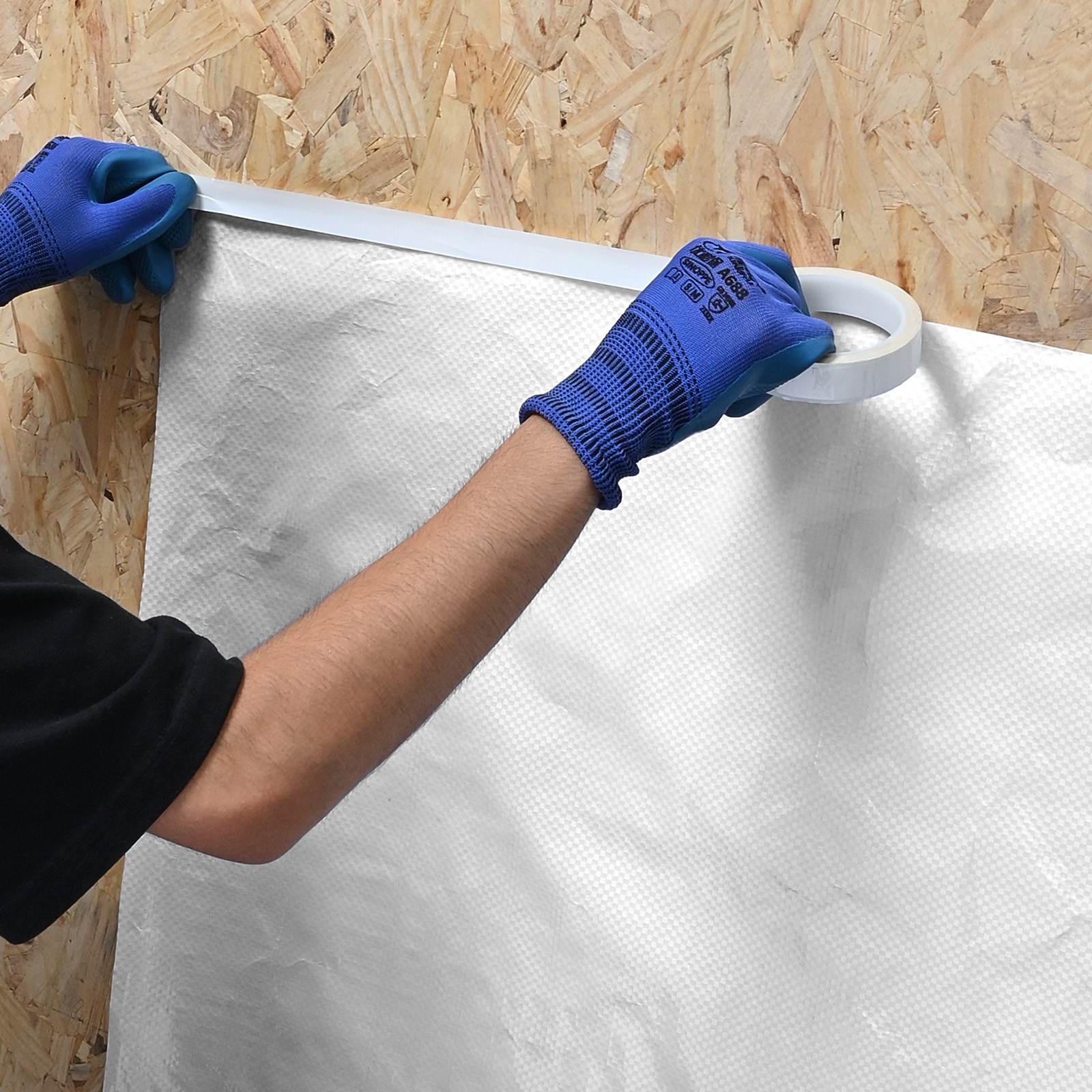 Uimoso 4.5 x 150 ft Durable House Wrap 0.13 mm Thick Vapor Barrier Cover