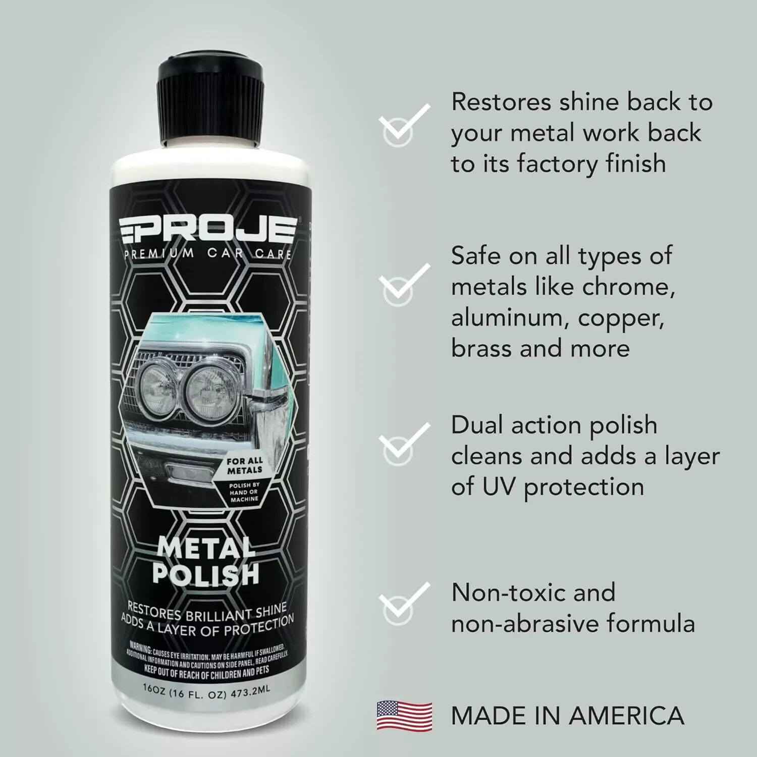 Proje Premium Metal Polish – Heavy-Duty Polish 16 Fl Oz NEW!!! SALE!!!
