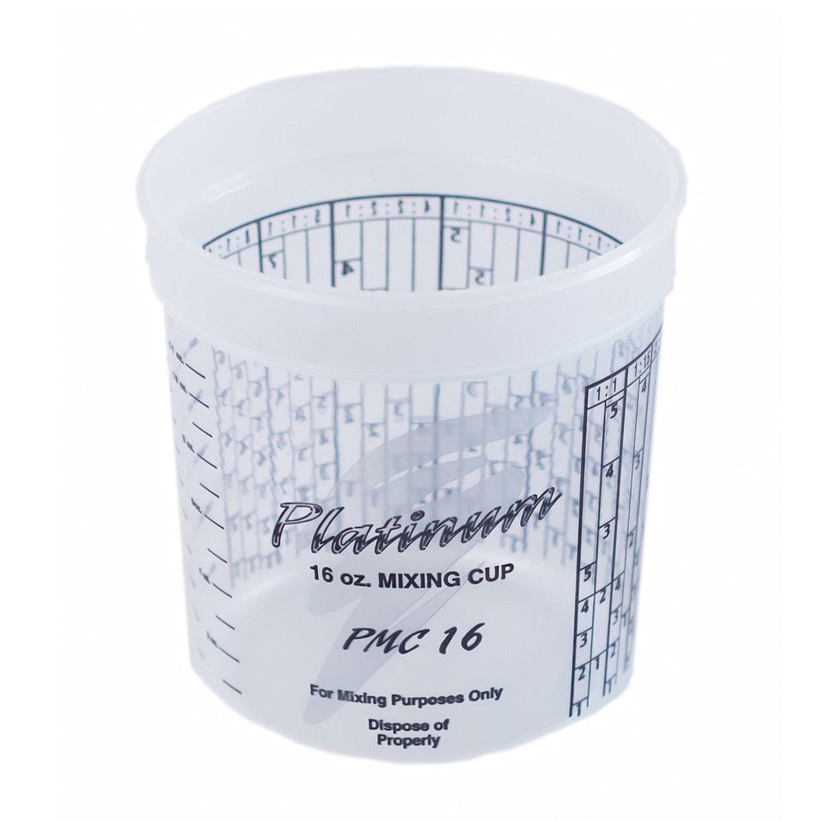 EZM.PMC16 EZ Mix Platinum PMC16 Disposable Mixing Cup with PPG Ratios, 1 pt