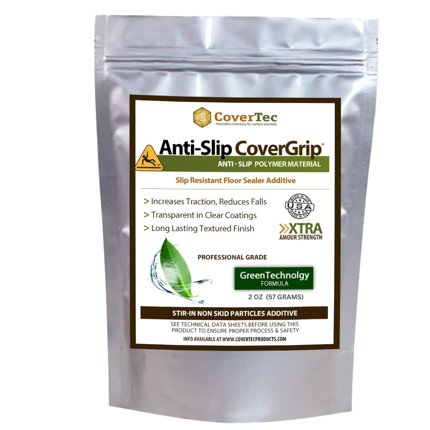 CoverTec CoverGrip Anti Slip Additive for Sealers and Coatings 2.0 oz, clear