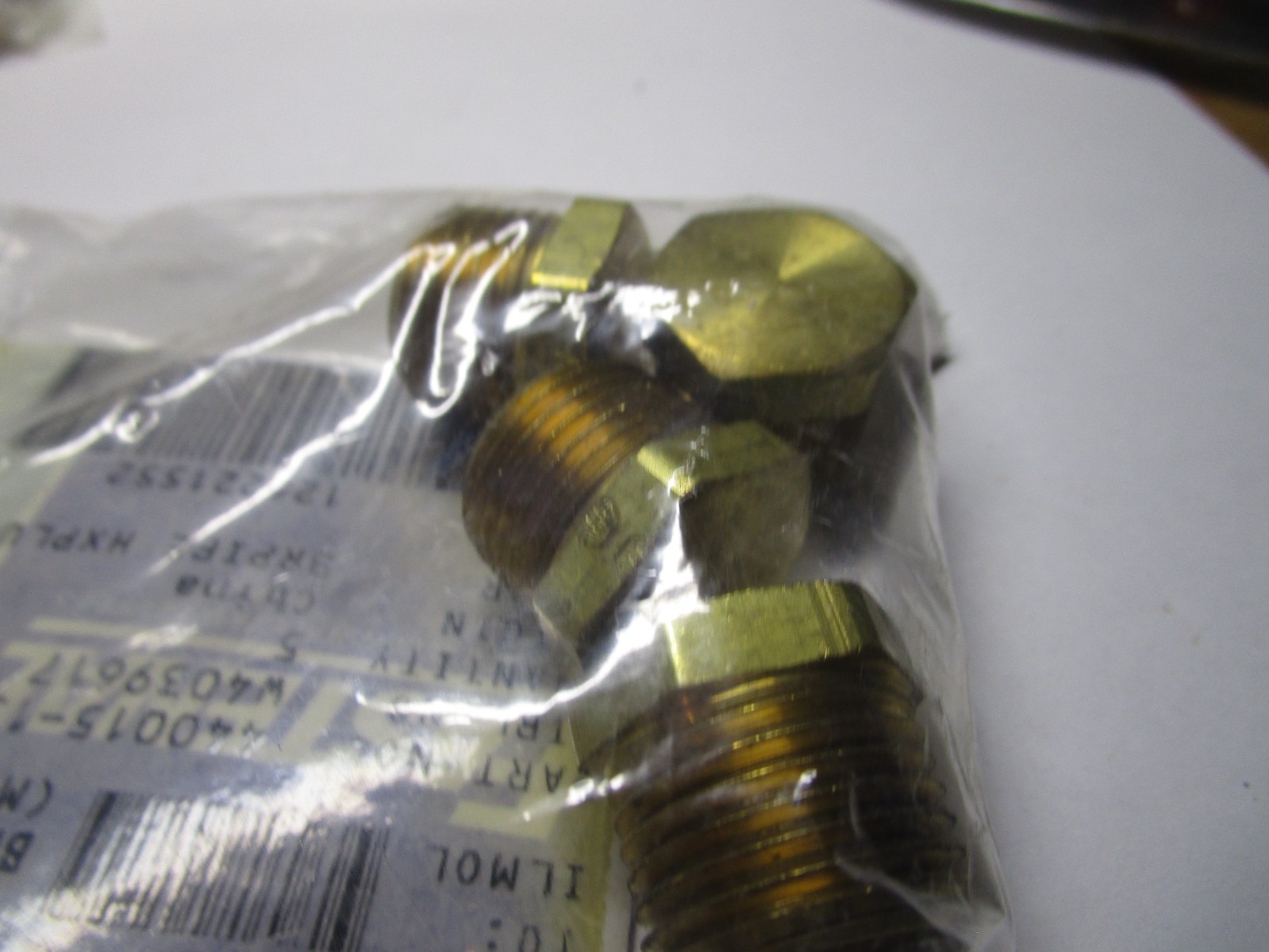 1/2″ NPT Brass Hex Plug QTY 4