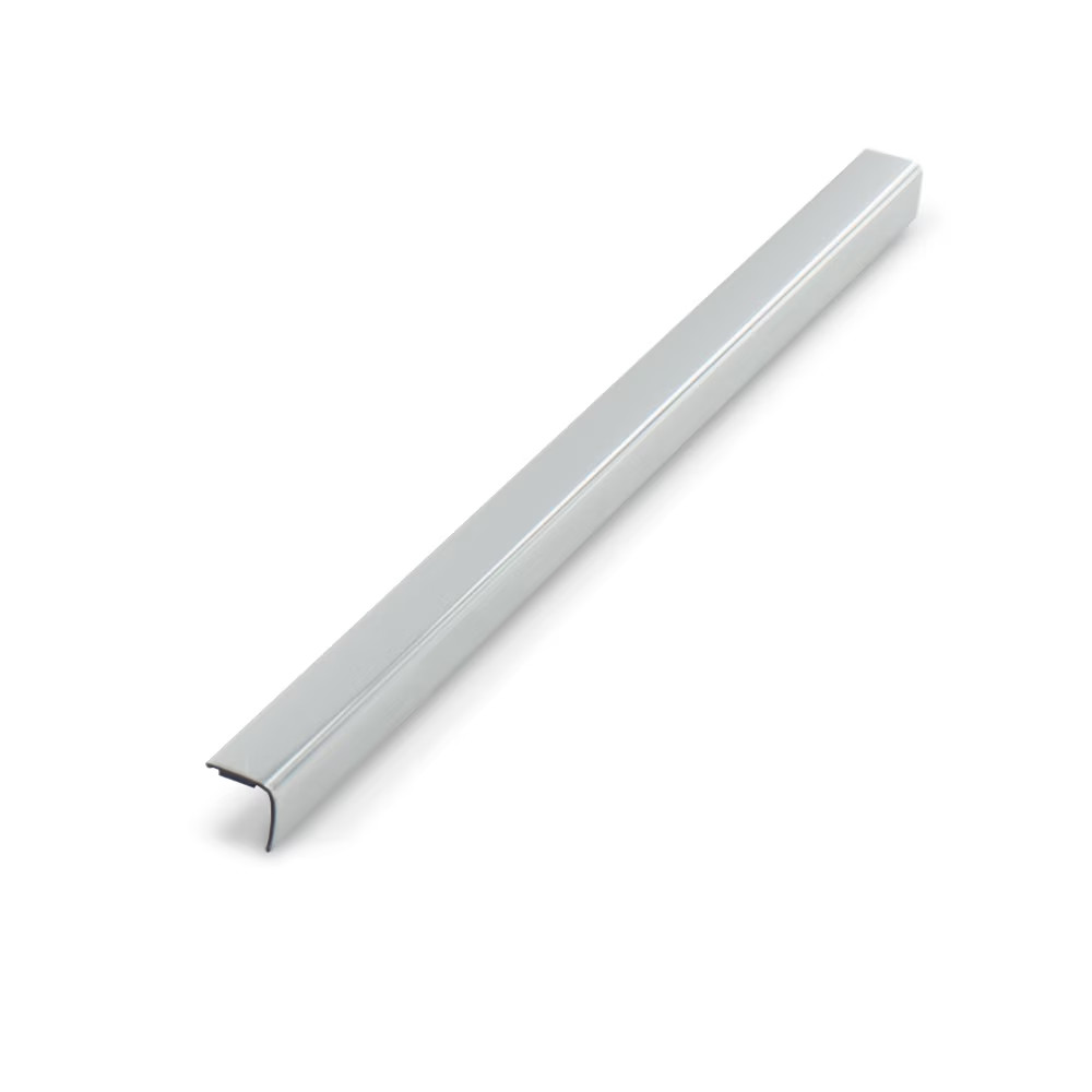 Chrome 1/2″ x 1/2″ W/Adhesive Angle Moulding 46 Inch Lengths (Pack of 3)