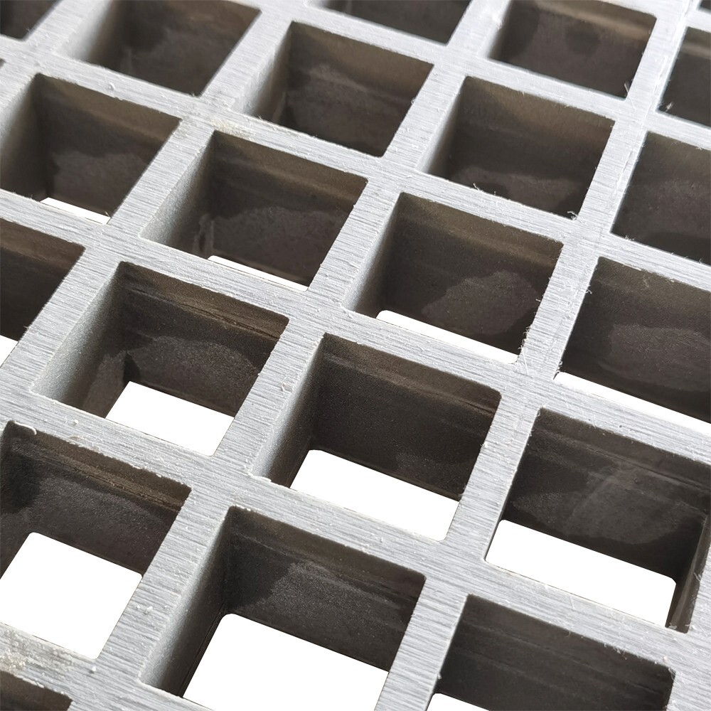 1pc Fiberglass Floor Grating FRP Floor Grid Wash Grille 39.4″*19″*0.24″ 5T Gray