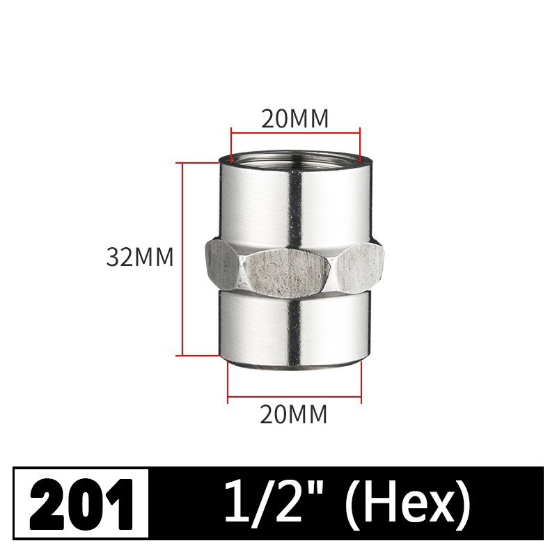 201 Stainless Steel Coupling Female Pipe Fitting Reducing Muff Coupler Connector