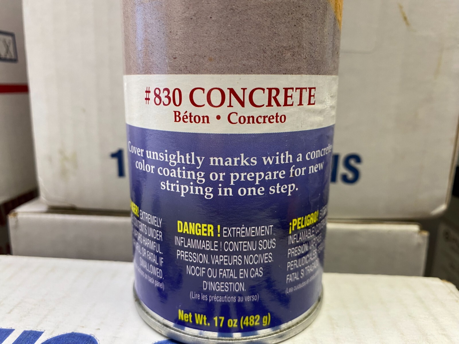 AERVOE REDO IT #830 CONCRETE GRAY STRIPING PAINT 12 PACK 20 OZ CANS