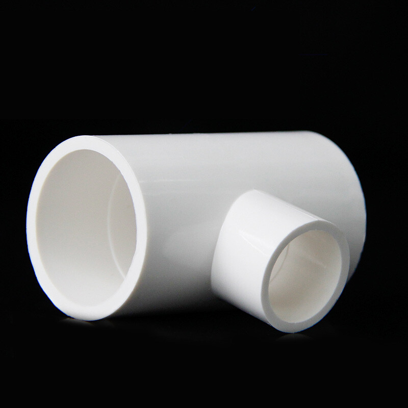Reducing Tee Connector PVC Water Supply Pipe Fittings White 25*20mm – 200*160mm