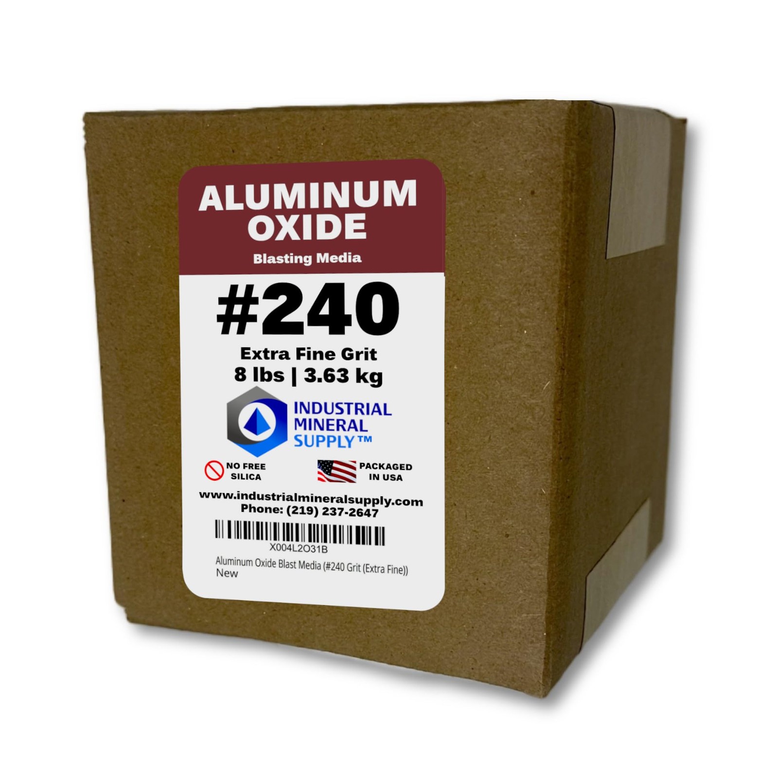 Aluminum Oxide Blast Media #240 Grit Extra Fine