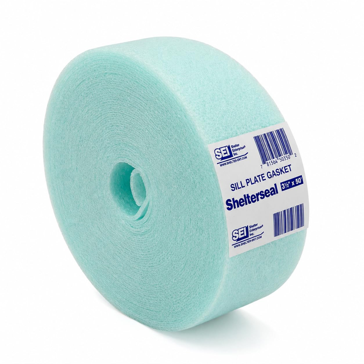 Sill Plate Gasket, 3 1/2In X50 Ft Aqua Foam Sill Sealer, Foundation Seal for Woo
