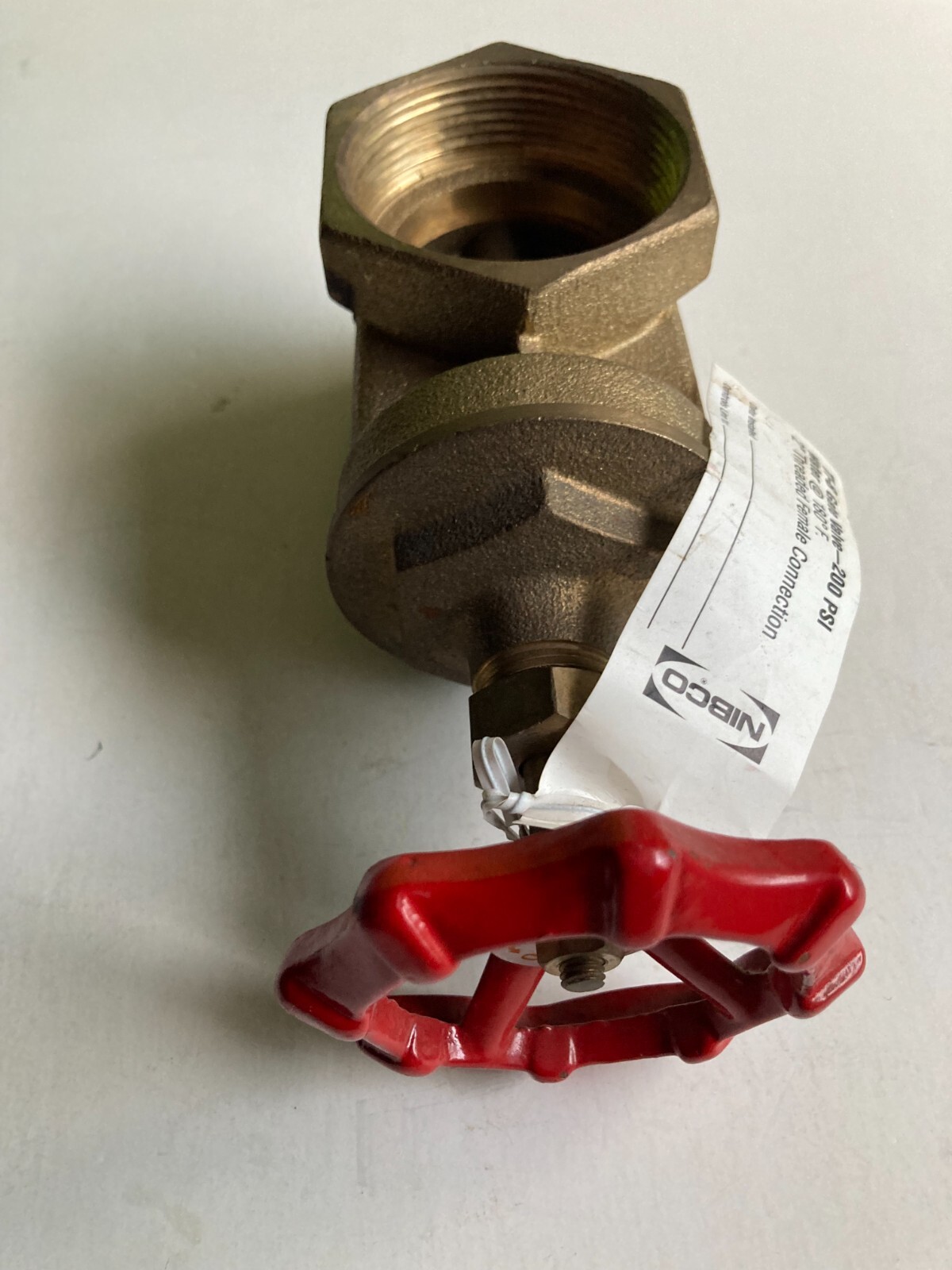 NIBCO TI-8 BRASS GATE VALVE 2″ Female Threaded 150 PSI / NEW