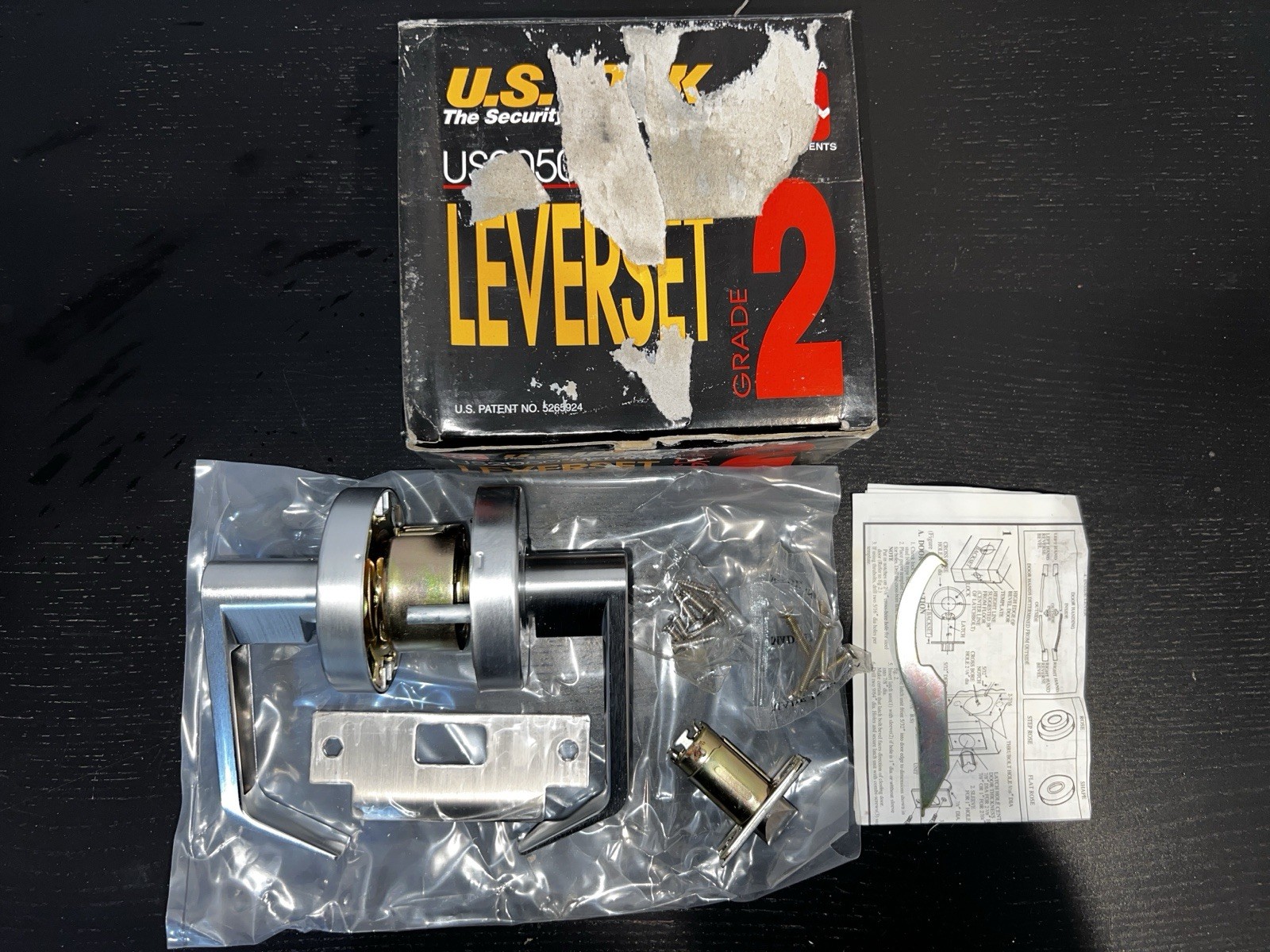 U.S. Lock US2050 ADA Lever Lockset Passage US26D (Satin Chrome)