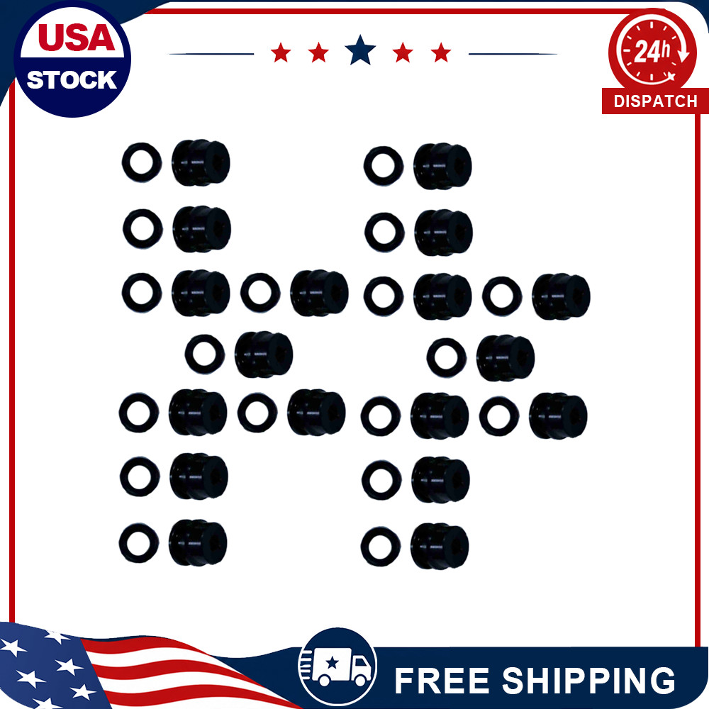 22PCS For Fusion Air Purge AP Spray Gun 246348 249990 Black Side Seals Kit