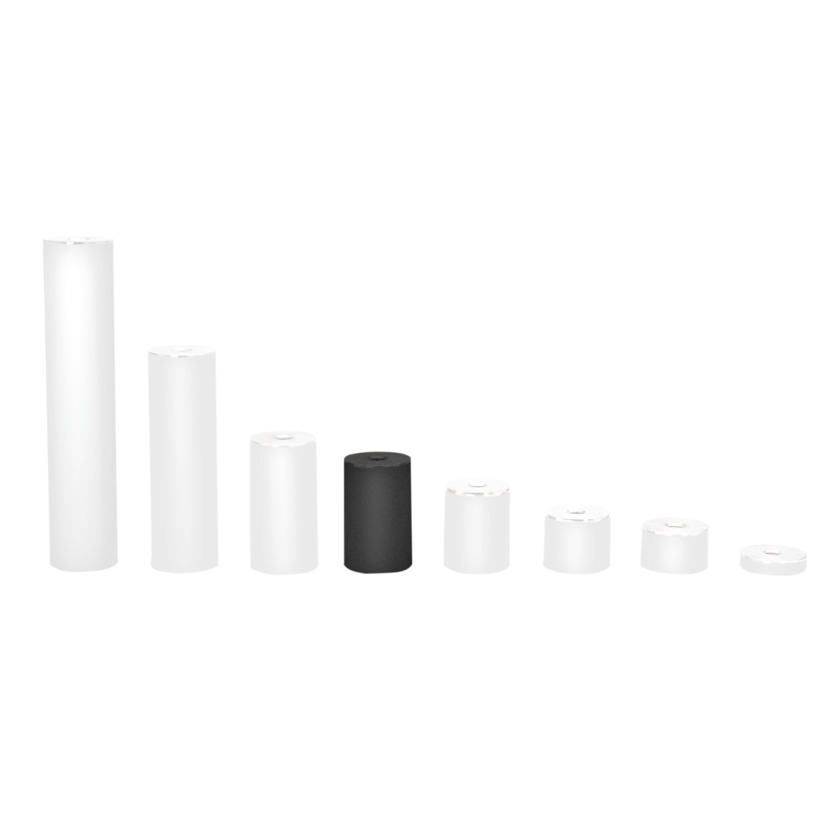 FHC S34X112MB 3/4″ x 1-1/2″ Tall Standoff Base – Textured Matte Black
