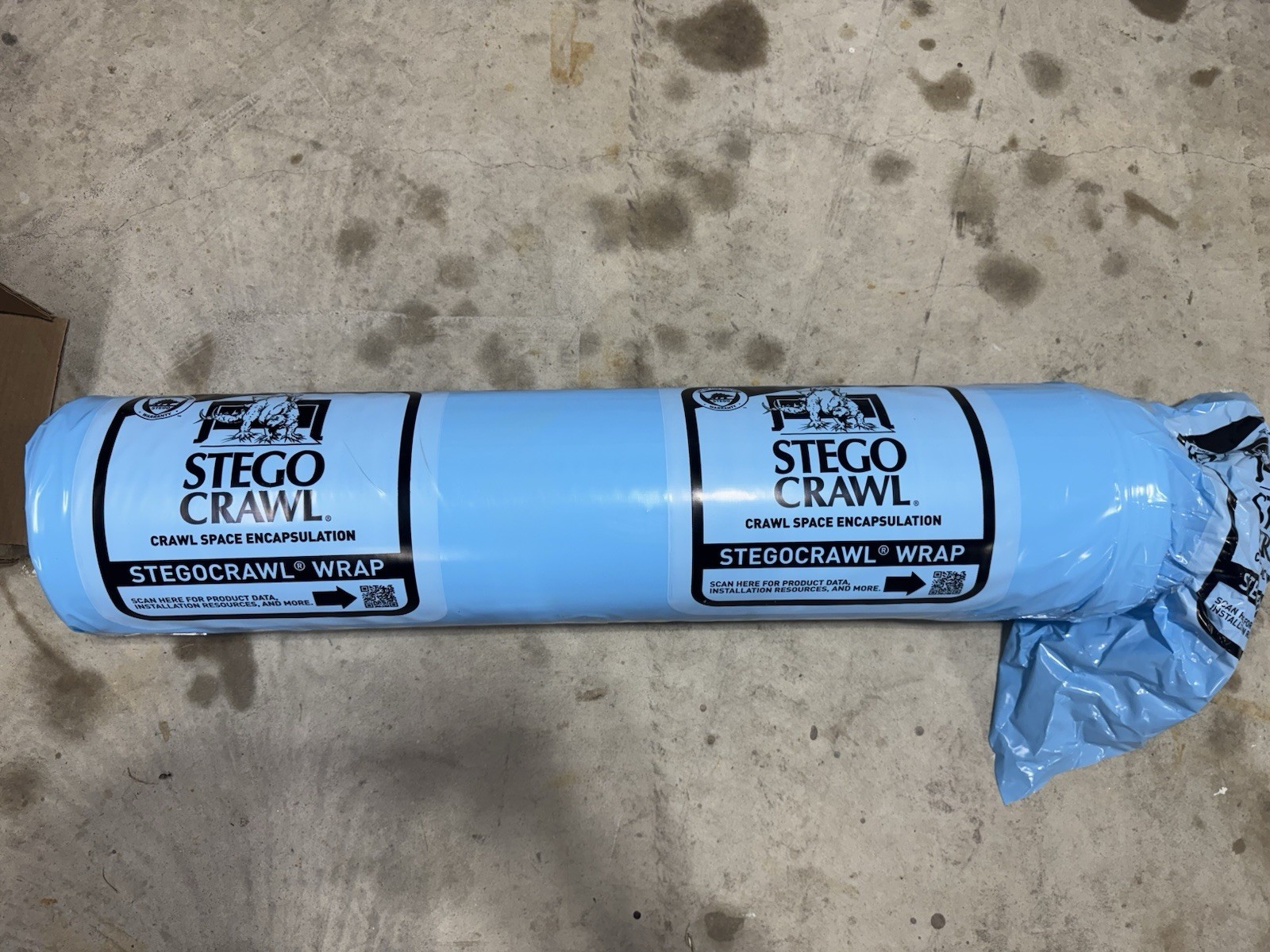 StegoCrawl Wrap 10-Mil Crawl Space Vapor Barrier 12′ X 100′ (1,200 sq ft)