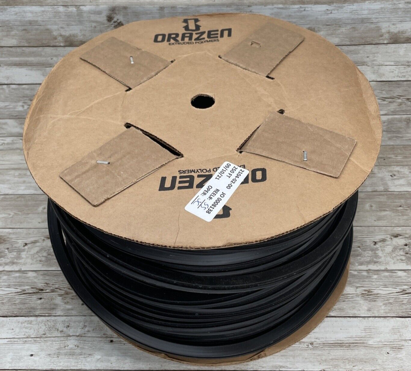 Orazen Extruded Polymers, Glazing Spacer Part# E20126 OEP# 2104-02-00 *250 FEET*