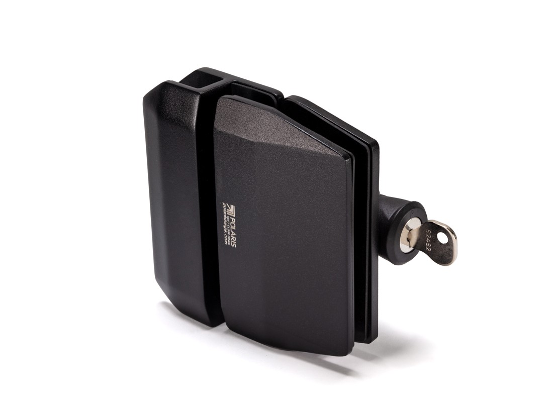 FHC Polaris 180° Gate Latch Glass to Glass Side Pull Magnetic Matte Black
