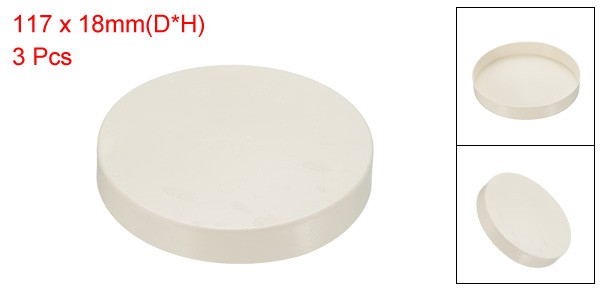 3pcs 4.5″ PVC Pipe End Cap Fitting Furniture Grade Plug Coupling Socket Adapter