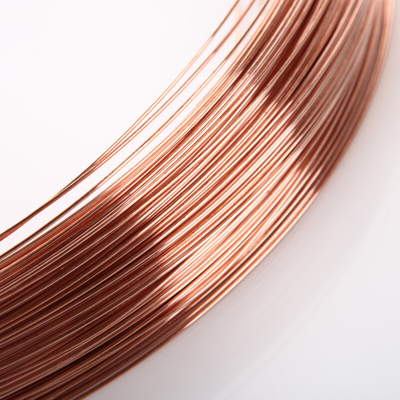 1m/5m/10m Copper Wire Round Solid Bare 0.3mm/0.4mm/0.5mm-5mm Craft Florist Wire