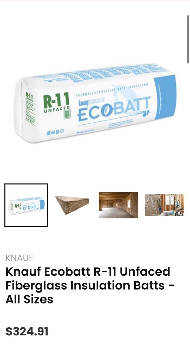 Knauf Ecobatt R-11 Insulation