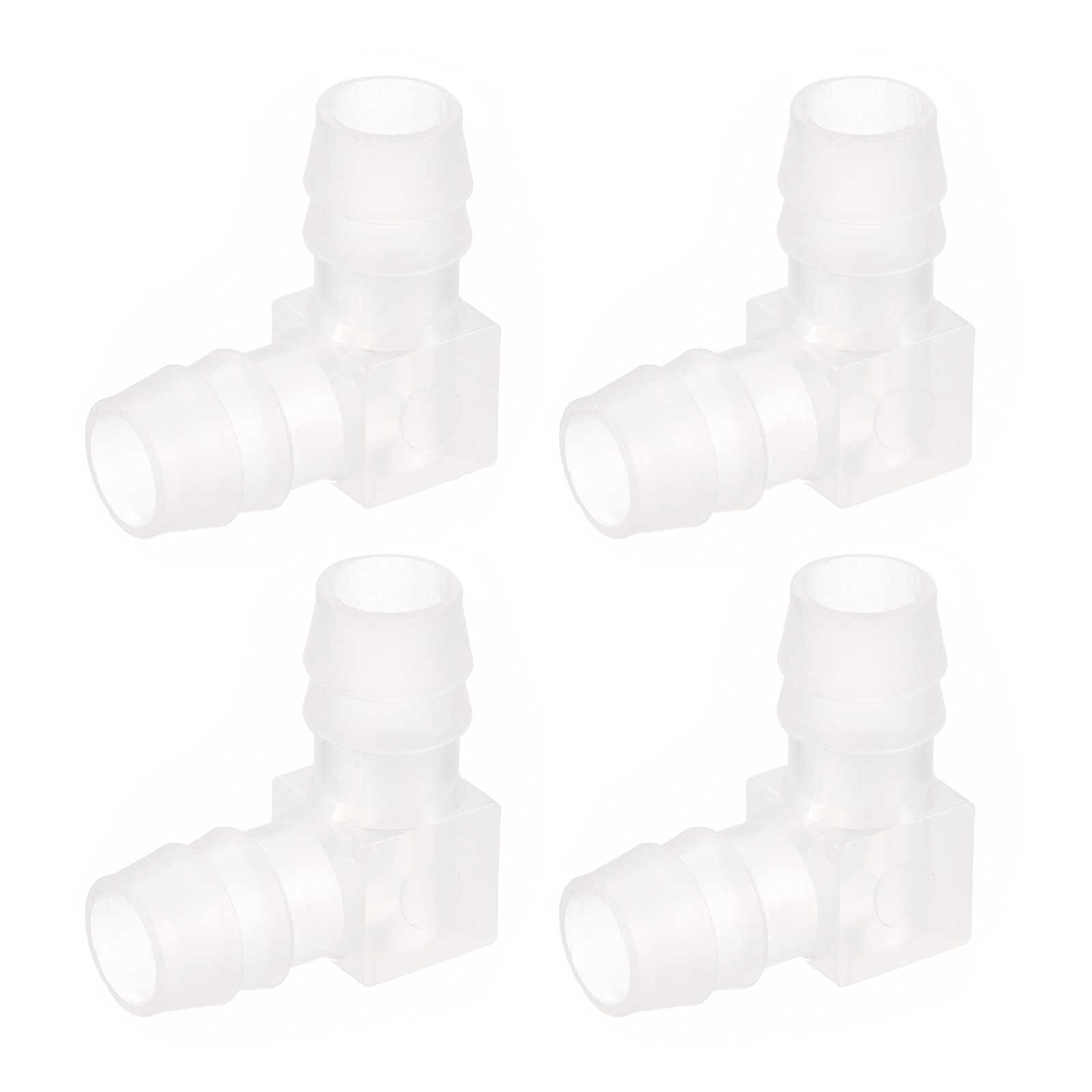 15/32″ 90 Degree Elbow Hose Barb, 4pcs L-Shaped for Fish Tank Pond Air Line