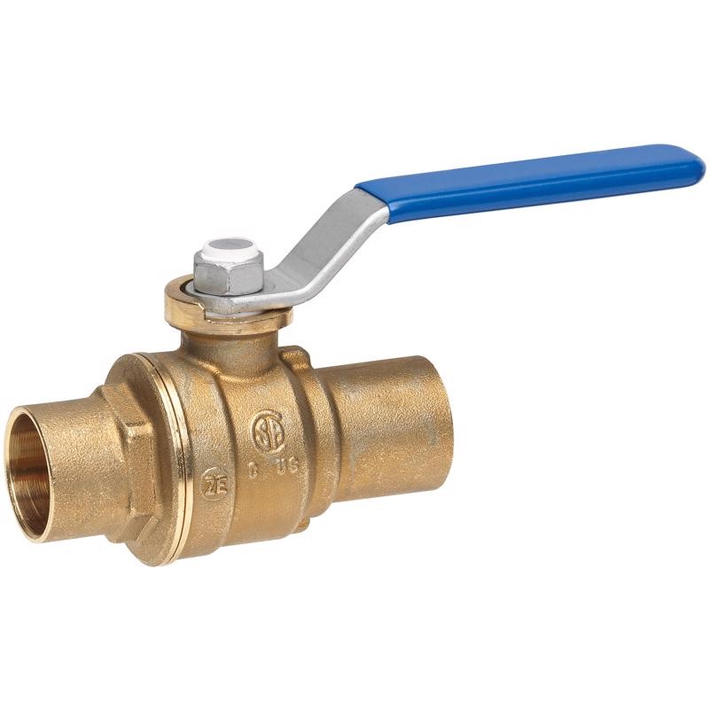 BK Products 107-455NL Proline Brass Sweat Full Port Ball Valve 1 in.