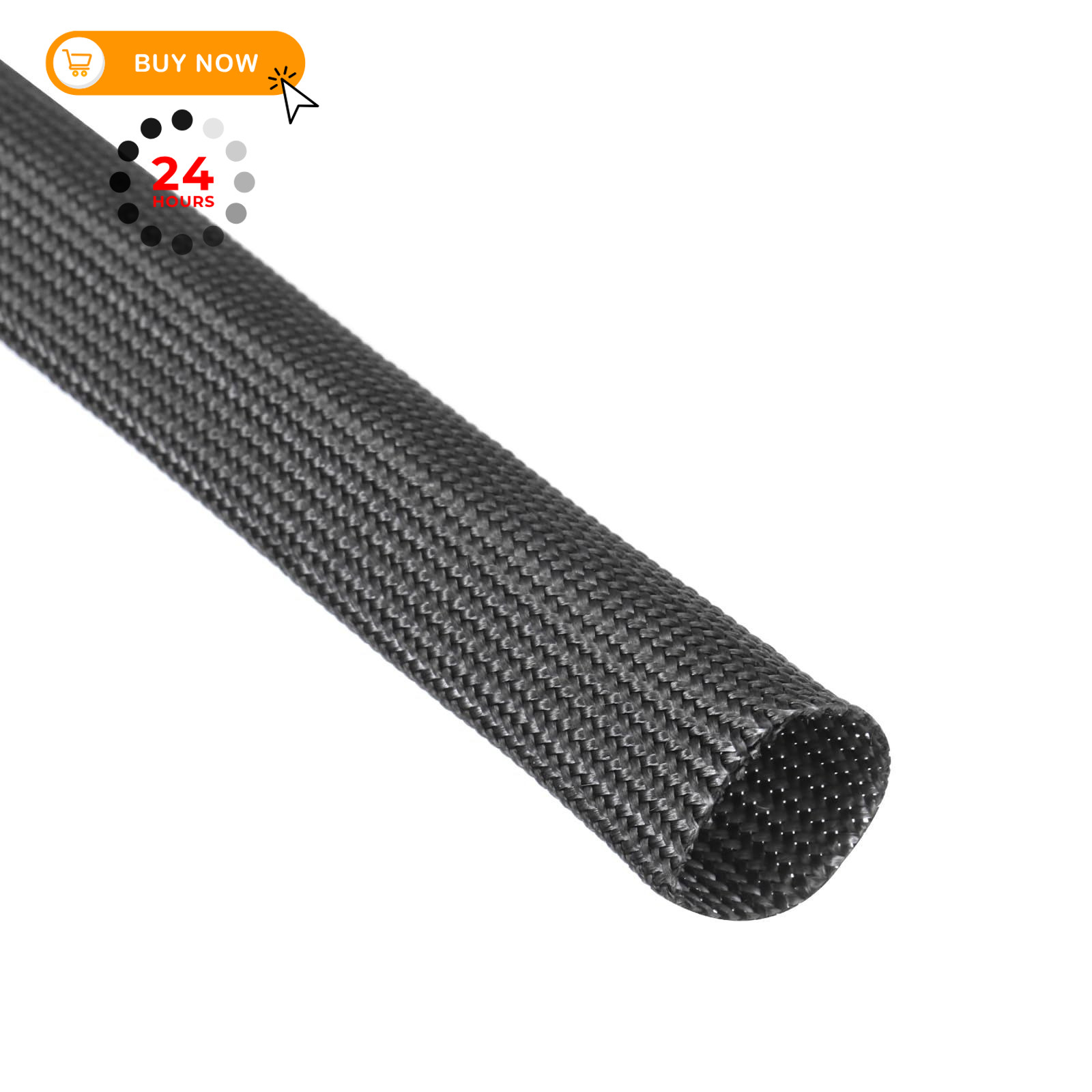 uxcell Insulation Cable Protector, 9.8Ft-10mm High Temp 10mm, Black