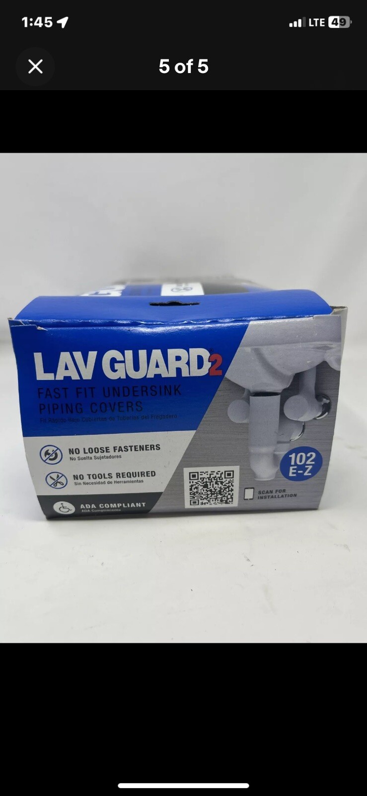 TrueBro Lav Guard2 (102 E-Z) Fast Fit Undersink Piping Covers-NEW!