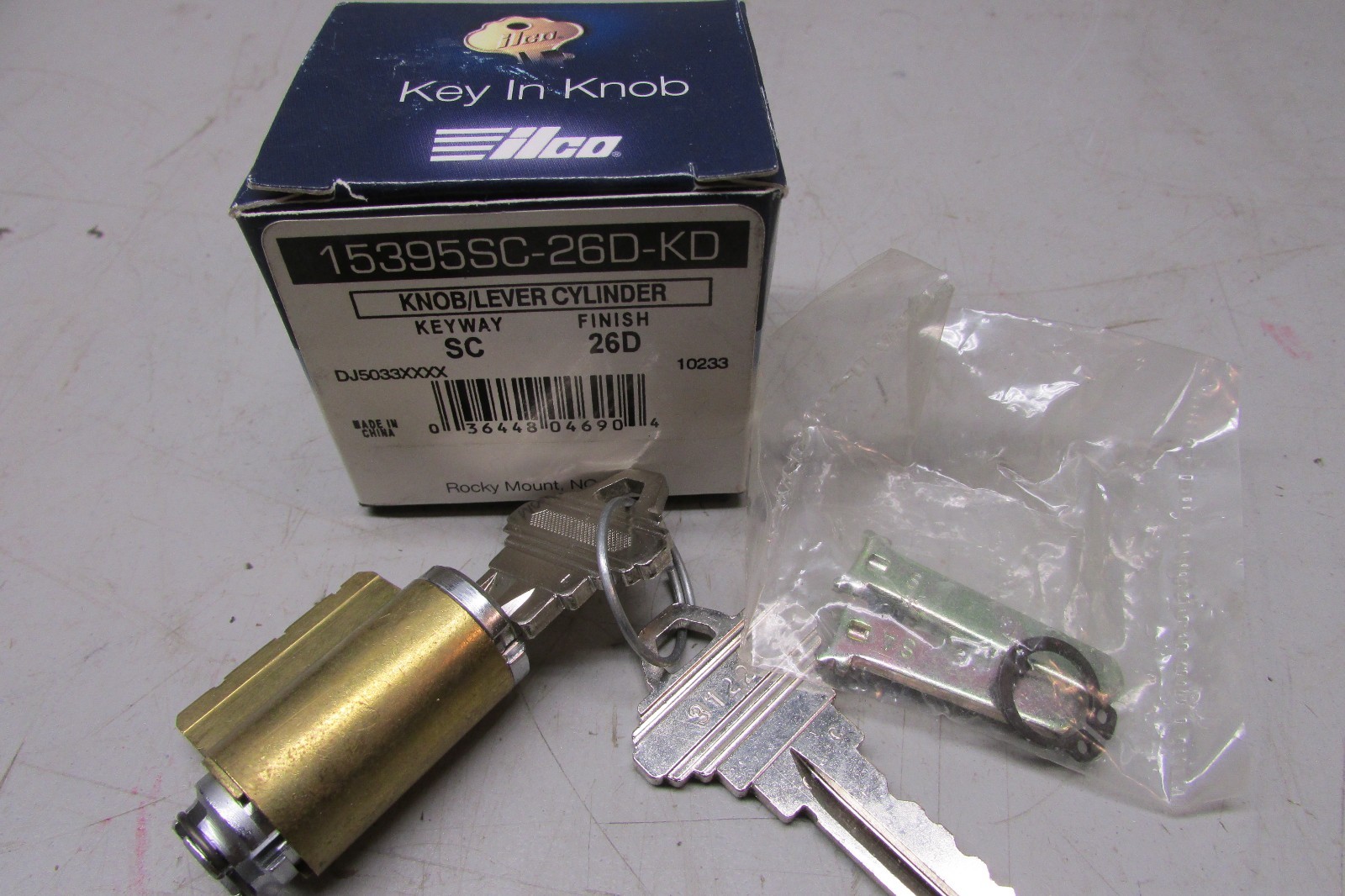 Ilco 15395SC-26D-KD Knob/Lever Cylinder