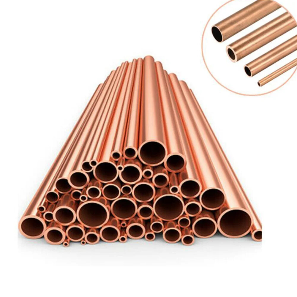 Cooper Tube Pipe 0.2mm Wall Thickness 2-8mm OD 300 500mm Length Hollow Straight