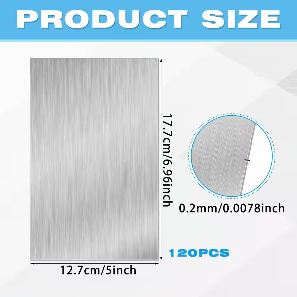 0.41 Ft X 0.58 Ft Aluminum Roof Panels, 0.0078In Thick Silver Metal Roof Flashin